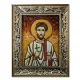Янтарная икона Святой Роман Кесарийский 20x30 см