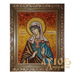 Янтарная икона Святая Виктория Никомидийская 20x30 см - фото