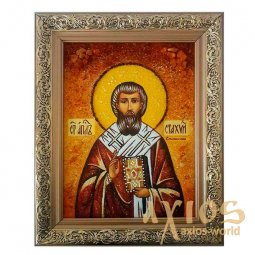 Янтарная икона Святой Апостол Стахий 20x30 см - фото