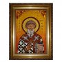 Янтарная икона Святой Спиридон Тримифунтский 20x30 см