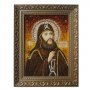 Янтарная икона Преподобный Вениамин Печерский 20x30 см