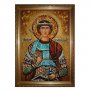 Янтарная икона Святой Георгий Победоносец 20x30 см