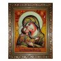 Янтарная икона Пресвятая Богородица Игоревская 20x30 см
