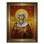 Янтарная икона Святая мученица Ника 20x30 см