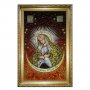 Янтарная икона Пресвятая Богородица Остробрамская 20x30 см