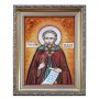 Янтарная икона Преподобный Назарий Исповедник 20x30 см