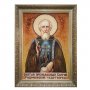 Янтарная икона Преподобный Сергий Радонежский Чудотворец 20x30 см