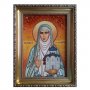 Янтарная икона Святая благоверная княгиня Елизавета 20x30 см