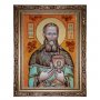 Янтарная икона Святой праведный Иоанн Кронштадтский 15x20 см