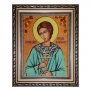 Янтарная икона Святой праведный Артемий 60x80 см