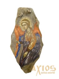 Икона писаная на камне Ангел Хранитель 50х23см - фото