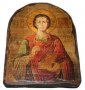Икона под старину Святой Великомученик и Целитель Пантелеимон 17х23 см арка