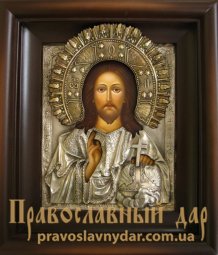 Писаная икона Иисус Христос - фото