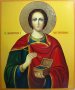 Писаная икона Святой Целитель Пантелеймон