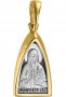 Образ «Святая преподобномученица княгиня Елизавета» серебро 925 пробы, позолота 999 пробы