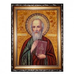 Янтарная икона Святой Евангелист Иоанн Богослов 80x120 см Янтарная икона Святой Евангелист Иоанн Богослов 80x120 см - фото