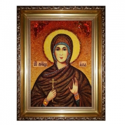 Янтарная икона Святая мученица Алла 80x120 см Янтарная икона Святая мученица Алла 80x120 см - фото