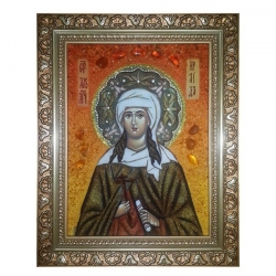 Янтарная икона Святая мученица Ираида (Раиса) 80x120 см - фото