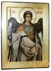 Икона Архистратиг Михаил в позолоте Греческий стиль 13x17