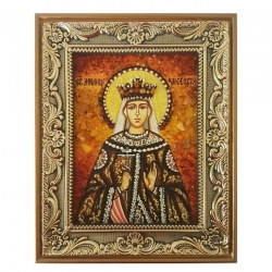 Янтарная икона Святая Милица Сербская 80x120 см Янтарная икона Святая Милица Сербская 80x120 см - фото