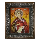 Янтарная икона Святой пророк Даниил 15x20 см