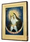 Икона Пресвятая Богородица Остробрамская в позолоте Греческий стиль 21x29 см