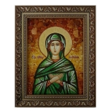 Янтарная икона Святая праведная Мария 40x60 см
