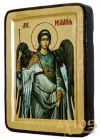 Икона Святой Архангел Михаил Греческий стиль в позолоте 17x23 см