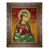 Янтарная икона Святая мученица Руфина Кесарийская 80x120 см