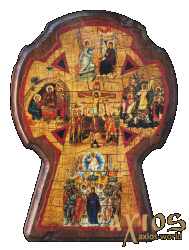 Крест Алексеевский 7x10 см Крест Алексеевский 7x10 см - фото