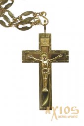Крест протоиерейский позолоченный - фото