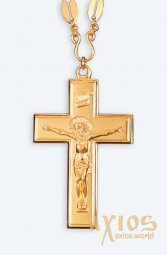 Крест протоиерейский кабинетный золоч Софрино - фото