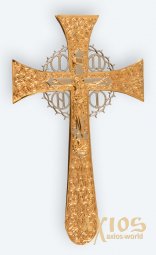 Крест напрестольный №4-3 мальтийский № 2 гальванопластика, золочение - фото