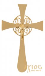 Крест напрестольный №5, золочение - фото