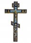 Крест напрестольный №2-10, золочение, голубая эмаль