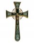 Крест напрестольный мальтийский,  №4-2, золочение, зеленая эмаль