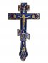 Крест напрестольный №3-4, золочение, синяя эмаль