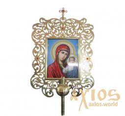 Запрестольная икона Пресвятой Богородицы (латунь) - фото