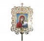 Запрестольная икона Пресвятой Богородицы (латунь)