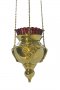Лампада подвесная с херувимами №11 ф.100 позолоченная