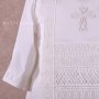 Рубашка для крещения мальчика Бусинка (10-317), белый цвет