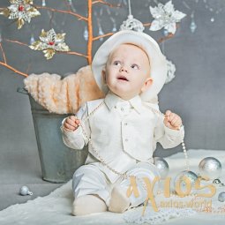 Комплект Глебушка из коллекции Маленький Джентельмен белый (1004) - фото