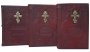 Набор книг (Евангелие, Апостол, Молитвослов), цвет обложки - бордовый
