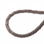 Кожаный шнурок с серебряной застежкой (позолота, чернение), О 18768