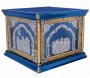 ПРЕСТОЛ 130х130 см, литье, иконы литые (синий)