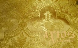 Церковная ткань из вискозы с крестами (ГРЕЦИЯ) - фото