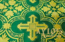 Церковная ткань из вискозы с крестами (ГРЕЦИЯ) - фото