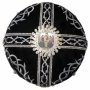 Митра «Терновый венец», чёрный бархат, вышивка серебряными нитями