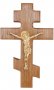 Крест настенный №1, 23х14,5 см, с золочением