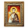 Икона Святой Апостол Трофим из янтаря